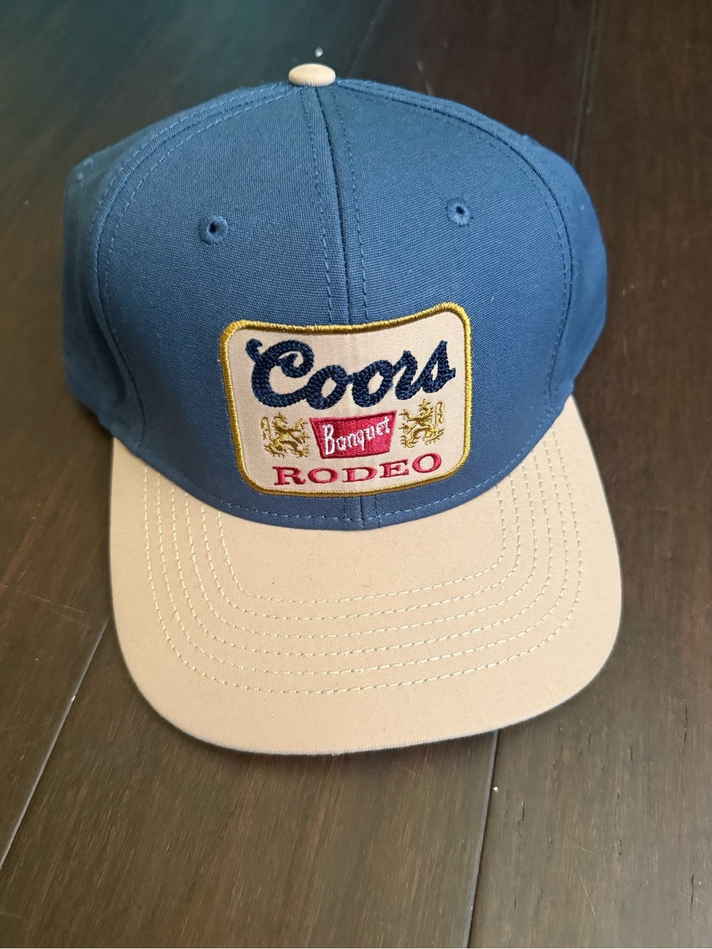Coors Rodeo Two-Tone Snapback Cap - Blue & Tan
